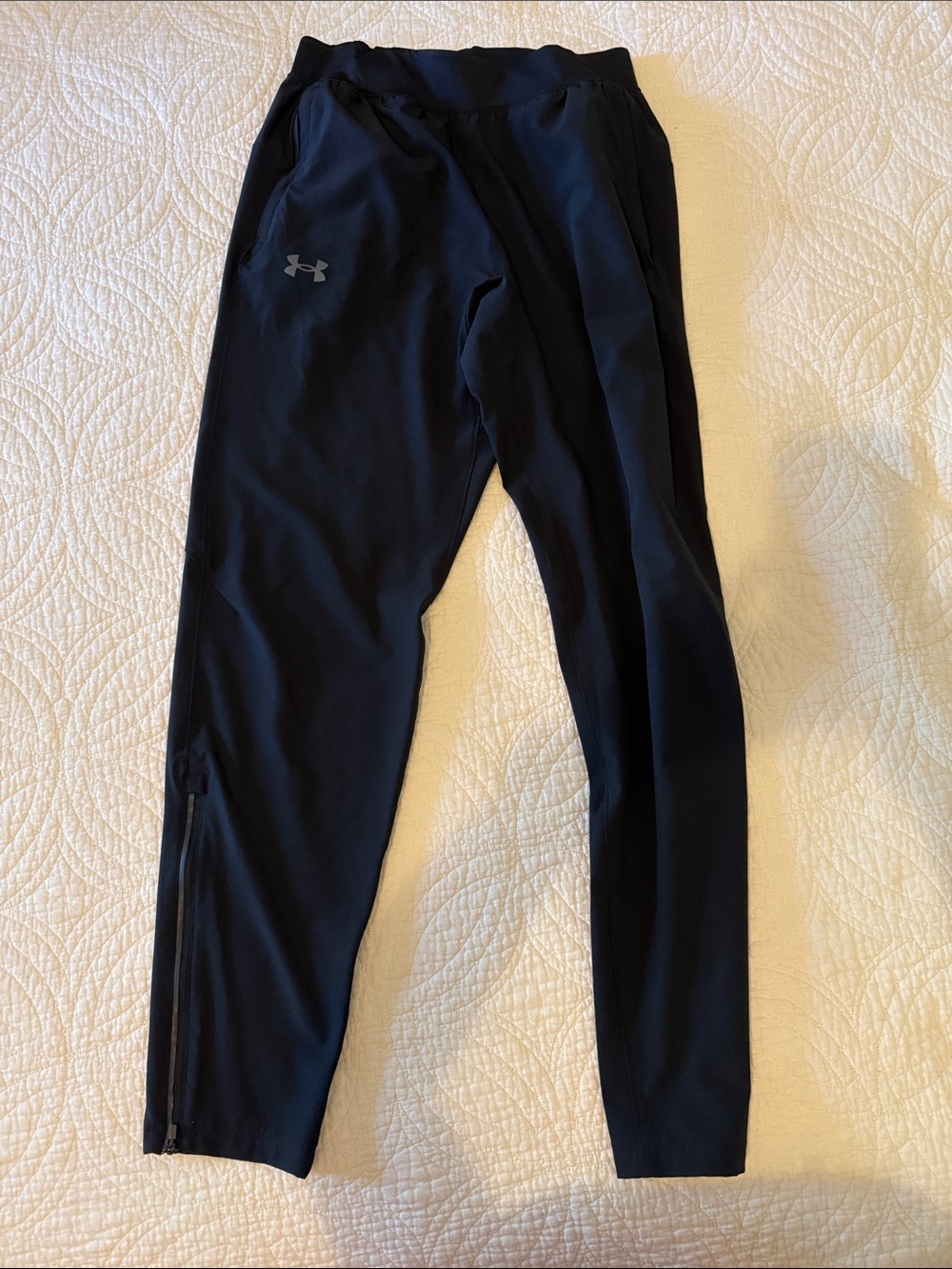 Under Armour Black Performance Joggers with Zip Ankle